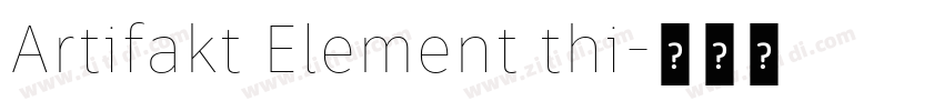 Artifakt Element thi字体转换